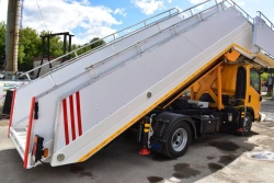 Self-propelled gutter TSP-GIRD on KAMAZ 4308-G5 chassis. GIRD brand. Type 5849BF. Modification 5849BF-0000120.Execution of loadi