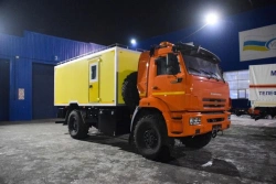 Emergency rescue vehicle, UZST brand, type 5860-74 on KAMAZ 43502-D5 chassis.