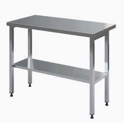 Work table, stainless steel, without edge, 1200x600x850 mm
