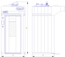 Furnace ??? 18x60/66 ???-? Convection-rotary oven for gaseous fuel and liquid fuel, models "Mariana".