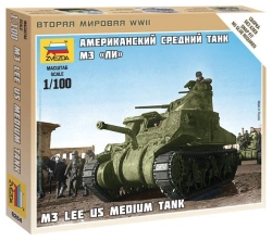 Assembled model American tank M3 Lee