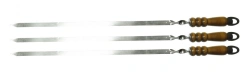 Skewer (stainless steel) Kukmara TM, 800x200x100mm, with wooden handle, thickness - 2.0mm