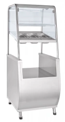 Counter for cutlery and trays with breadbox PSPX-70T