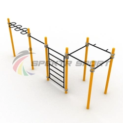 Complex with handwalk-jungle gym, buffet wall and tourniquets Workout SP WRK-03_76mm