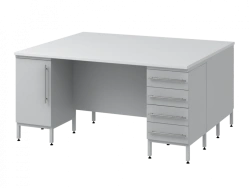 High island table on pedestals 1800 SOTL in