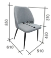 Chair for dining table or desk/Allen