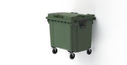 Mobile waste bin 1100l Art.29.C19 (20.807.1.70.PE; 21.056.70.PE)