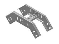 Cable tray vertical swivelling with a crossbar for cable trays type 1 and type 3 (PVP-LKU)
