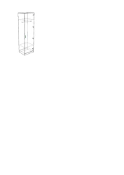 Single-door wardrobe
