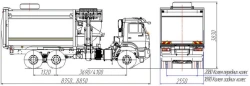 Side-loading rubbish truck model MK-4554-20