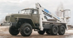 AGP-22T autohydraulic lift URAL-4320 22M 80/250/300KG 10.6/7.7/7.2M