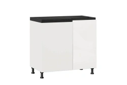 Sherwood LD.281200.000 Kitchen cabinet front 1000 right (White gloss/Black )