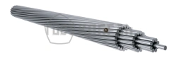 Non-insulated wire with round aluminium stranded conductor without sheath (A)