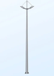 Power flange support faceted