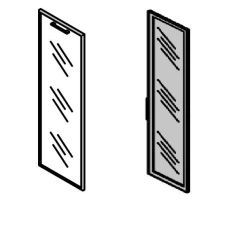 Tall glass door