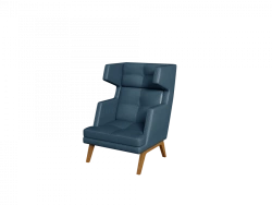 Upholstered armchair series "LAUNGE"