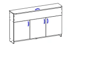 Classroom blackboard cabinet (Trade mark Alliance-S)