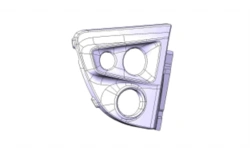 Headlamp mask right 5299230-5302536-50