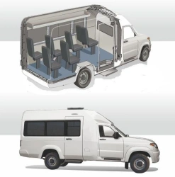 Bus type 4646 modification 464652 for carriage of passengers on the basis of UAZ-2360* of M2G category.