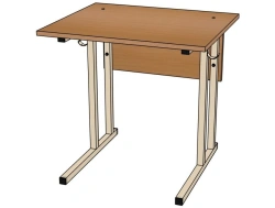 School desk 1-seater, WITHOUT height adjustment, the corners are straight (6 gr.r.)/ SU17