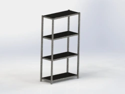 Floor shelving unit