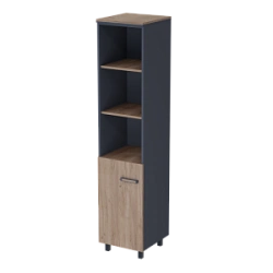 Semi-open narrow document cabinet PREGO