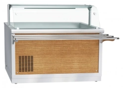 Refrigerated high-temperature display counter with neutral cabinet ???(?)-70?-01-?? (kashir.)