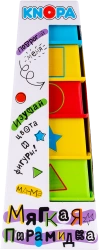 Soft pyramid cups with stickers "Didactics" KNOPA 1/8