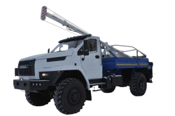 Drilling-crane machine BKM-515 of BKM515-62 modification on URAL-4320-6956-72 chassis
