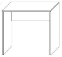 Desk table for trade enterprises
