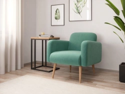 Wilber LD.306010.000 Armchair (Light green, fabric UNI IDEA 1043 )