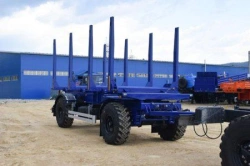 Sorting truck trailer, UZST brand, type 9275, modifications: 9275-0000023 (metal platform with front fence and supports)