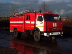 Fire tanker AC 5,0-40 (43253), type 4344-D5, modifications 4344G1 on the basis of chassis of modifications 43253-G5.