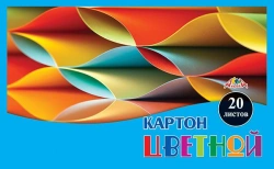 Colour cardboard A4, 20 sheets, 1 colour. PET TM Aplica