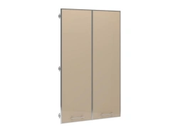 Medium glass doors tinted in colour collection in aluminium frame, Art. No. JNS502