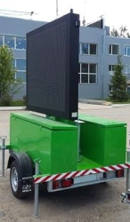 Warning full matrix scoreboard-trailer "TABLO-CITY-360"