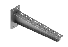 Double support bracket BSO 40D-000, with overall dimensions from 183x100x330 mm to 233x100x1030 mm, with metal thickness of k