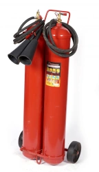 Mobile carbon dioxide fire extinguisher OU-25-VSE-01