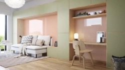 Lacobel Beige Classic sheet glass with paint coating of Lacobel Beige Classic trade mark 4 mm thick