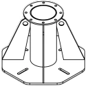 Base for mounting on a horizontal surface Art. No. GIV03