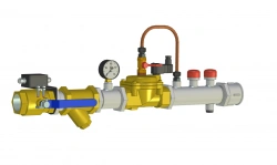 Low-flow fire drencher control module with electric drive UU-D25/1,2(E220)-GM.O4