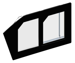 Driver's cabin side window OKM 009.05.00.000