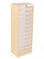 Play shelving unit 1340x460 with container set / Igroteca storage system