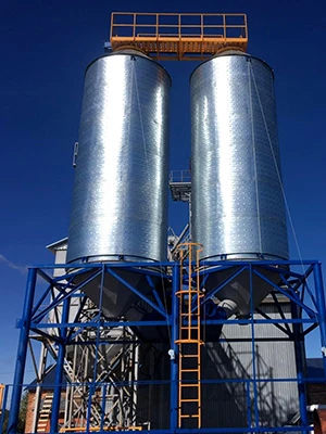 Ventilated Bunker BV with Conical Bottom for Grain Storage