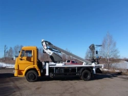 Auto hydraulic lift AGP-14T KAMAZ-4308 14M 200/250KG 8.4M