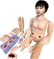 Full height patient care mannequin, series "Darsy"