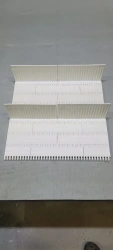 Modular strip ML5068 PE (xx X xx mm; partition height H=x mm with xx mm pitch, edge margin xx mm; PE pin; clips)