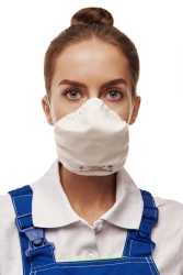 Personal respiratory protection equipment with filtering half-mask: respirator ALINA-100 FFP1 NR D