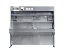 Physician's table for work with autopsy material, model "BV33342" (two-seater), according to TU 9452-016-89079081-2015.