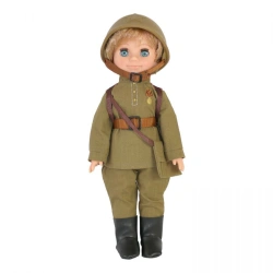 Plastic doll Infantryman (with helmet) Vesna, V3979